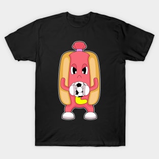 Hotdog Soccer player Soccer Sports T-Shirt